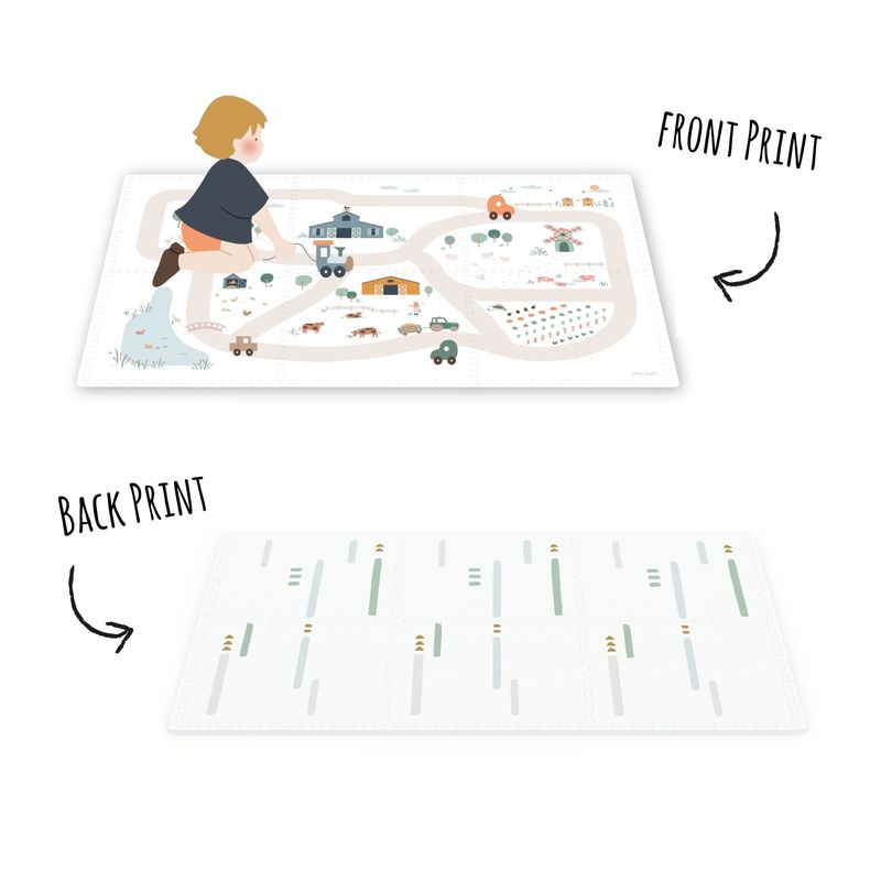 EEVAA farm puzzlemat, front and back print