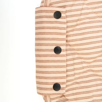 organic soft babymat & bag - stripes brown