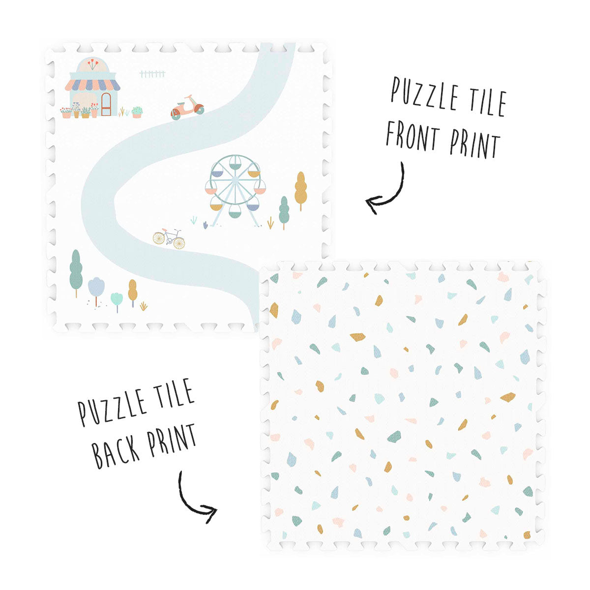 puzzlemate with details of tiles - roadmap unisex - children creative game