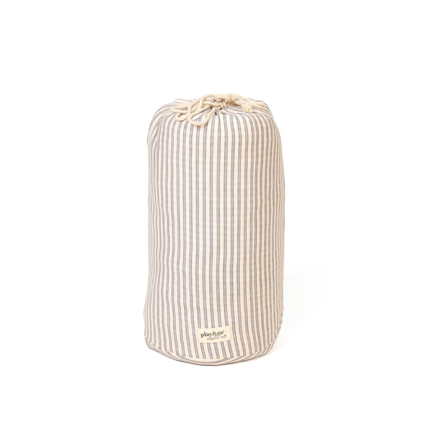 soft stripes blue organic babymat, packaging