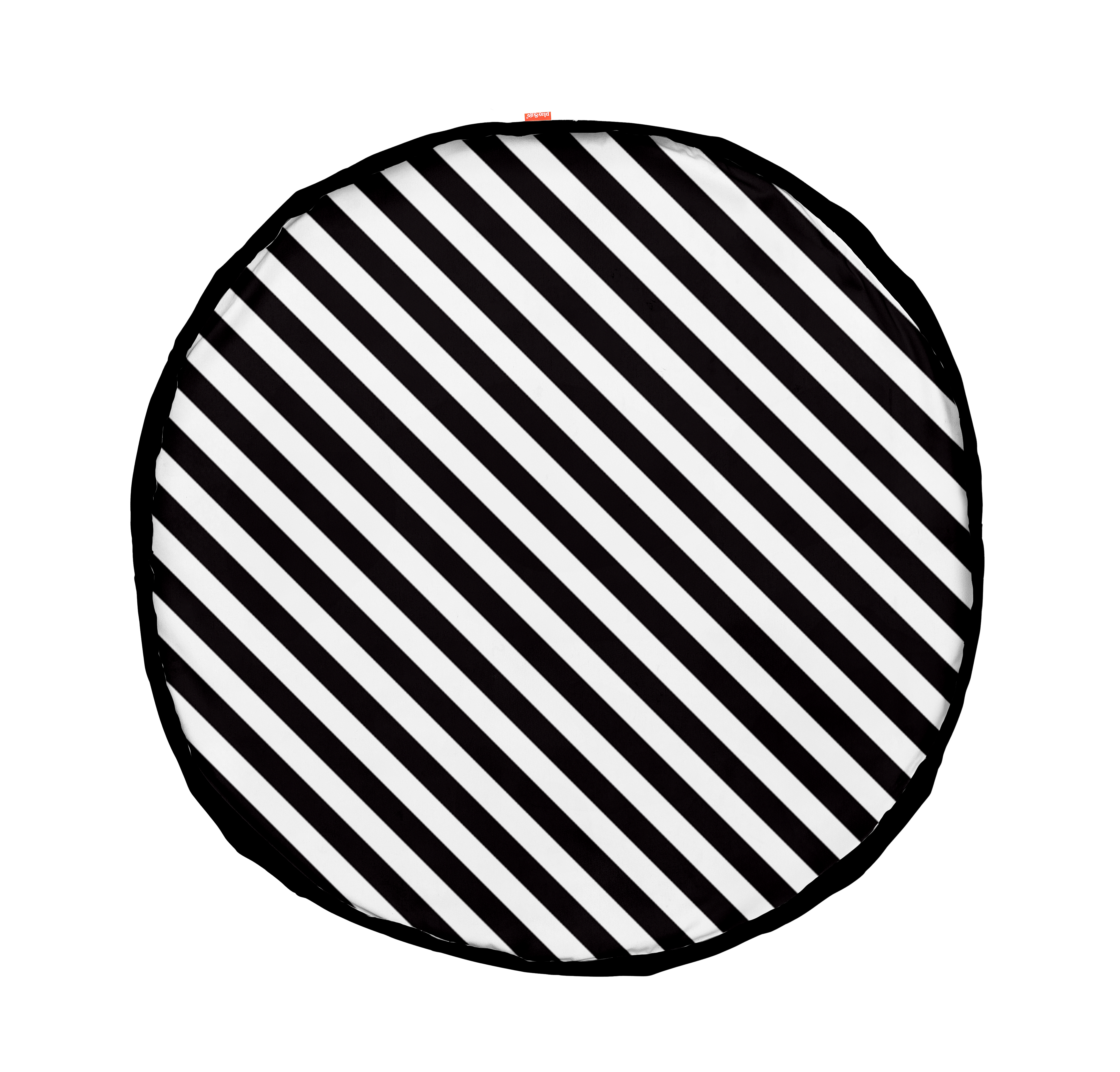 playmat & toy bag-stripes black