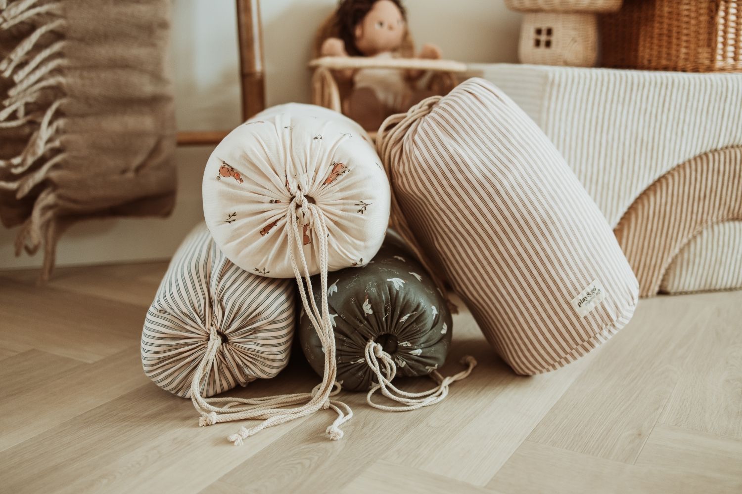 detail of soft organic collection