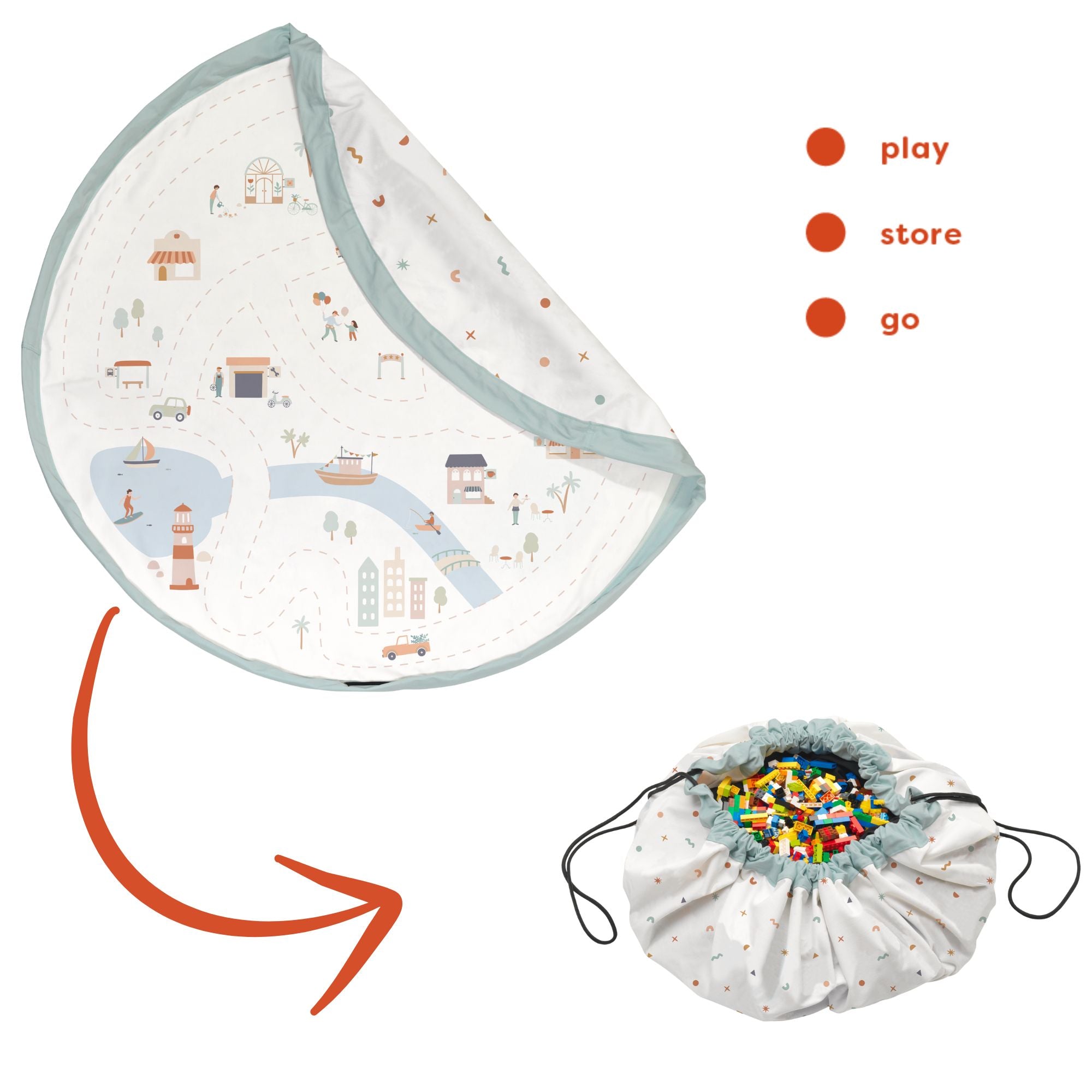 playmat & toy bag-citymap