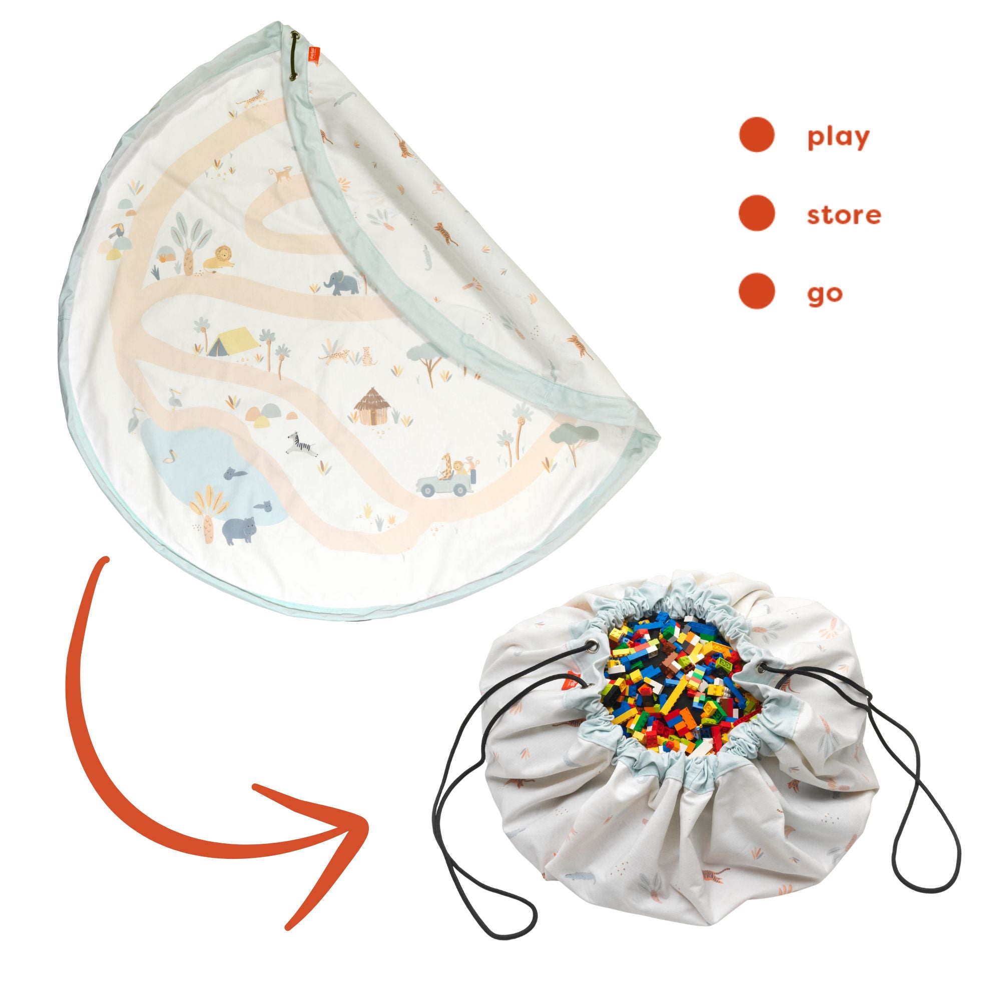 playmat & toy bag-jungle