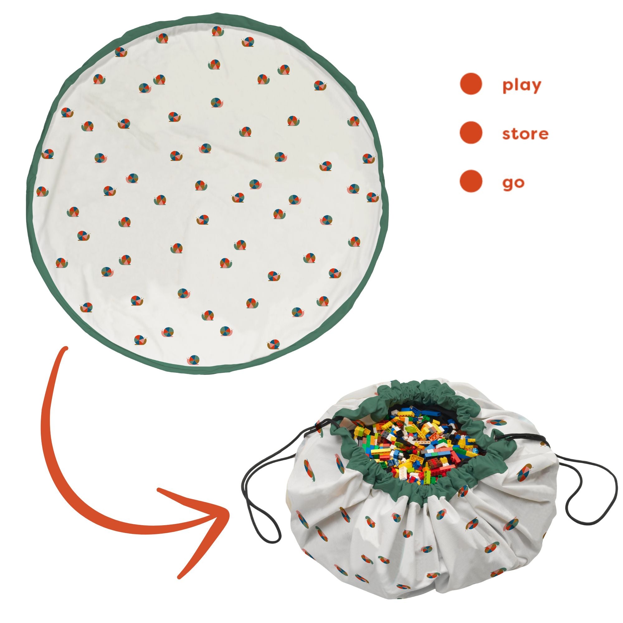 playmat & toy bag-snail