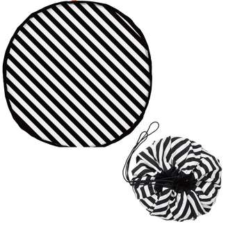 playmat & toy bag-stripes black