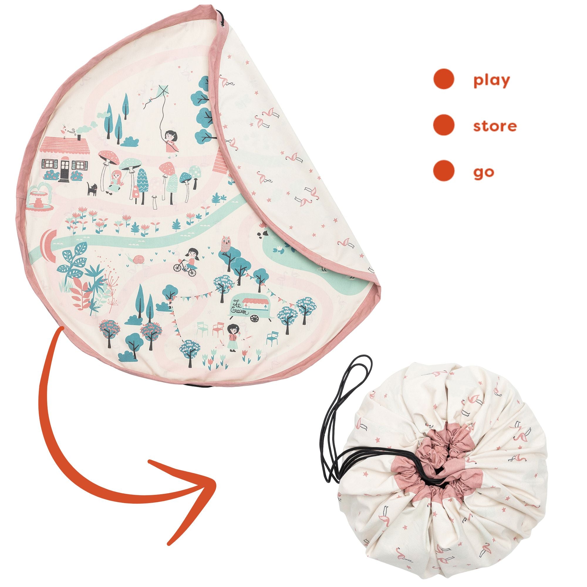 playmat & toy bag-walk in the park