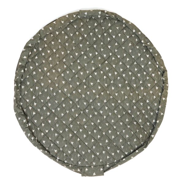 birds soft organic babymat, open