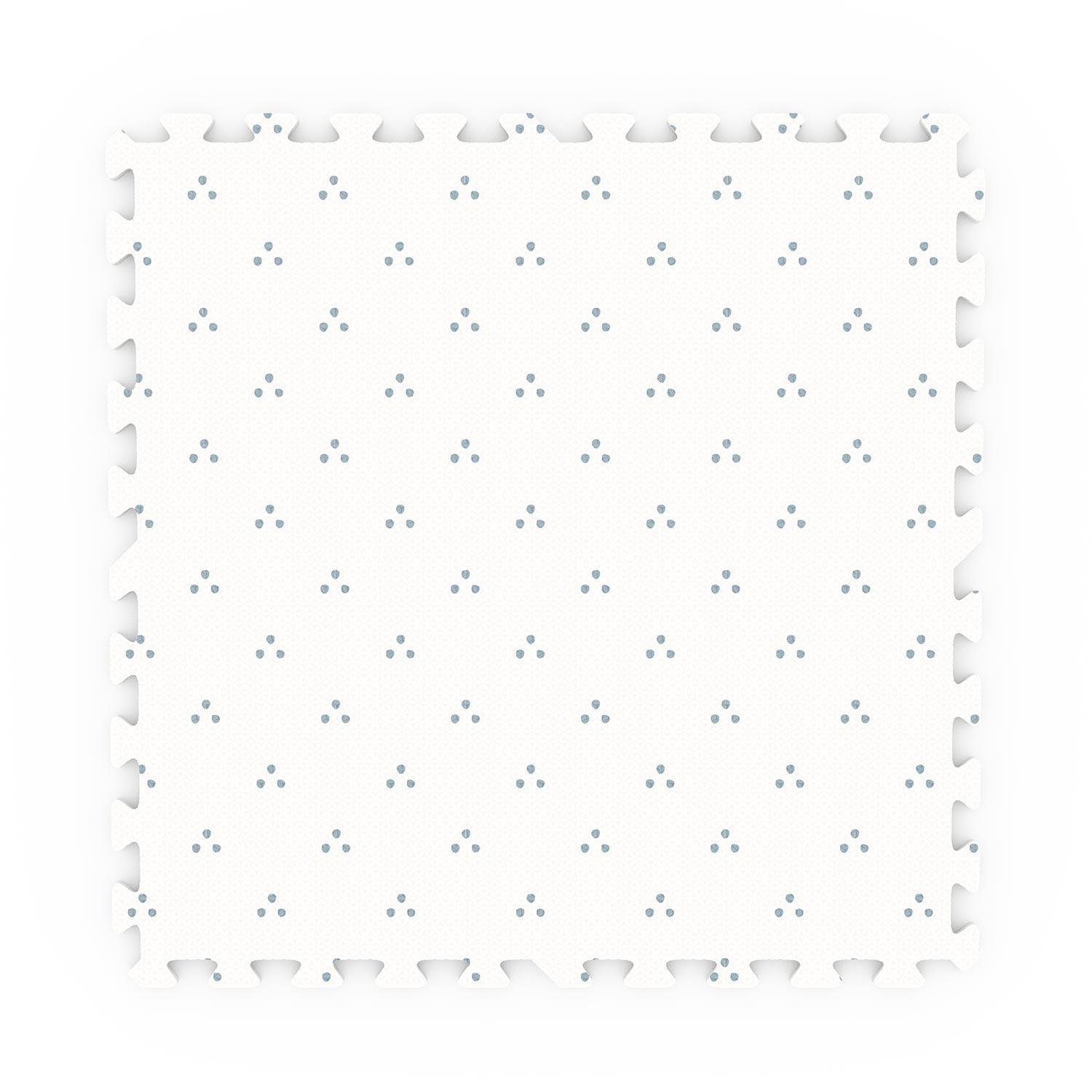 detail picture of dots puzzlemat, backside of numbers puzzlemat