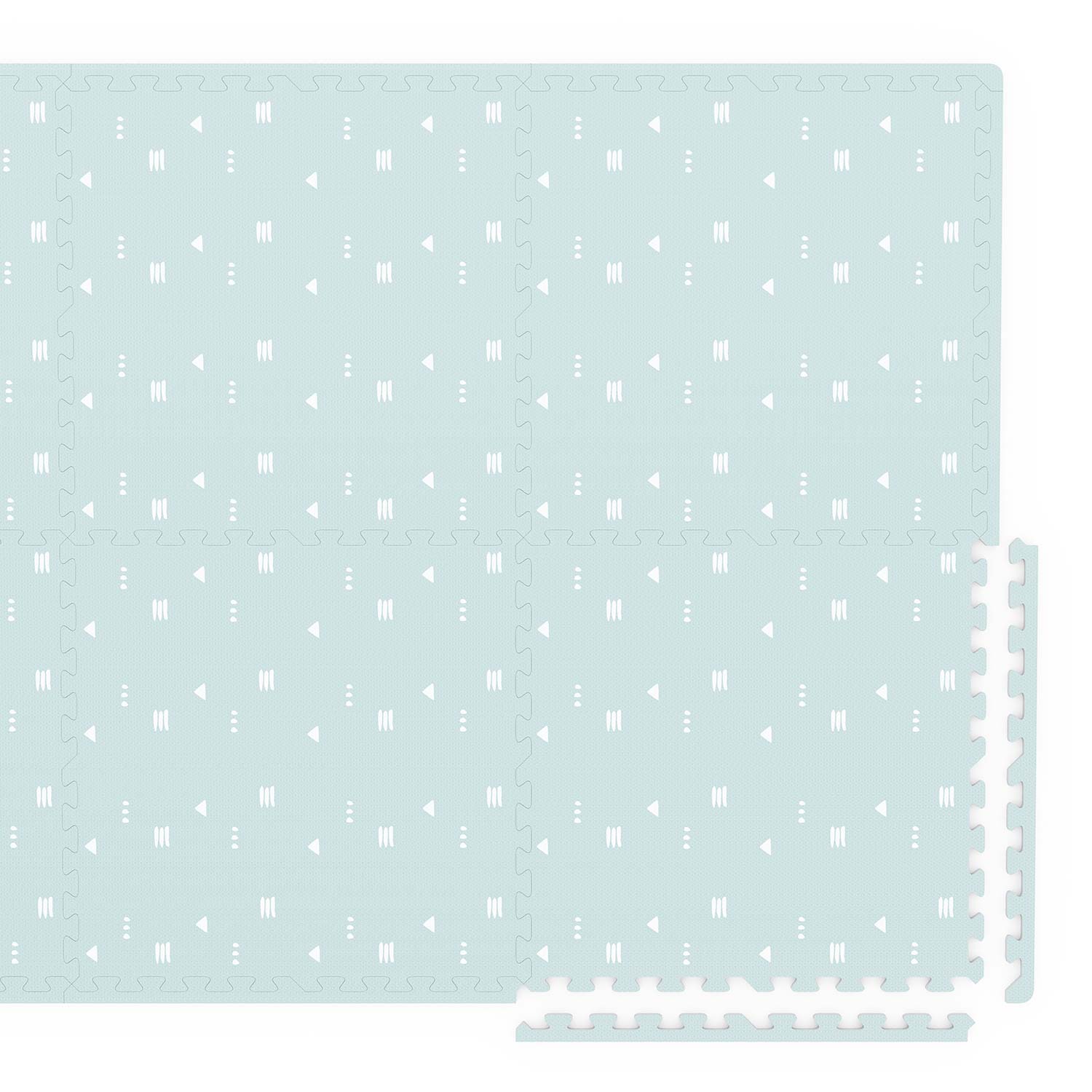 detail picture of icons puzzlemat, backside of road print