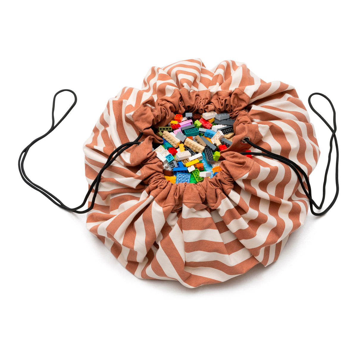 Stripes Brown Toy Storage Bag Play&Go