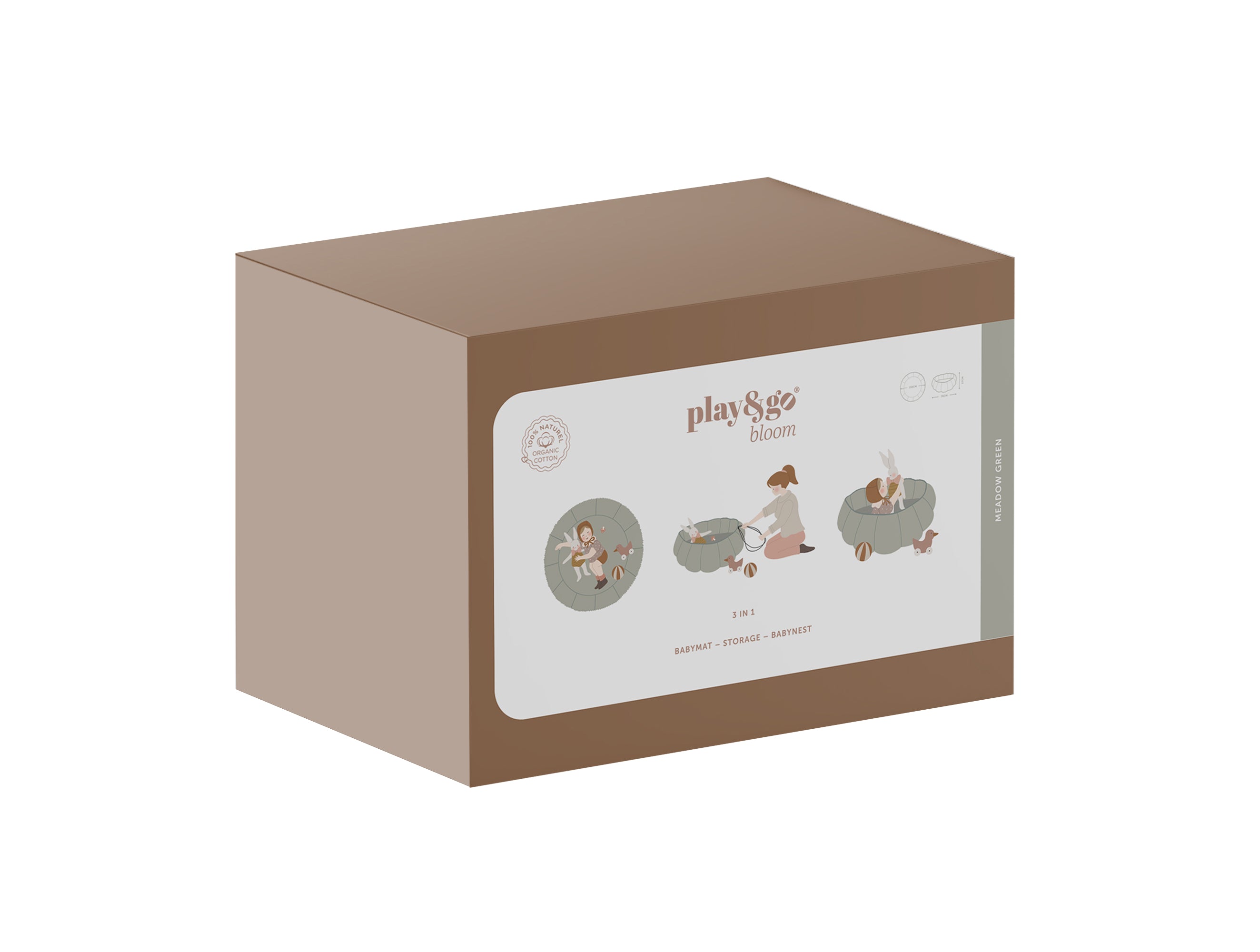 organic babymat & cocoon-dusty blue