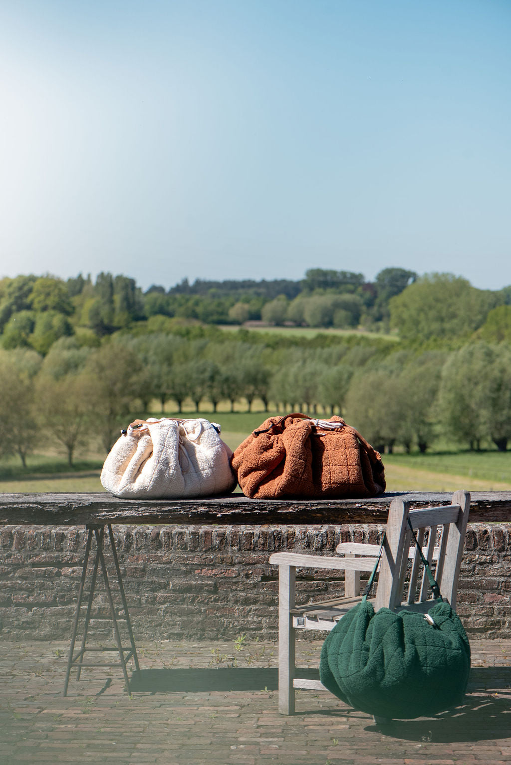 noomad soft teddy brown, evergreen and oak