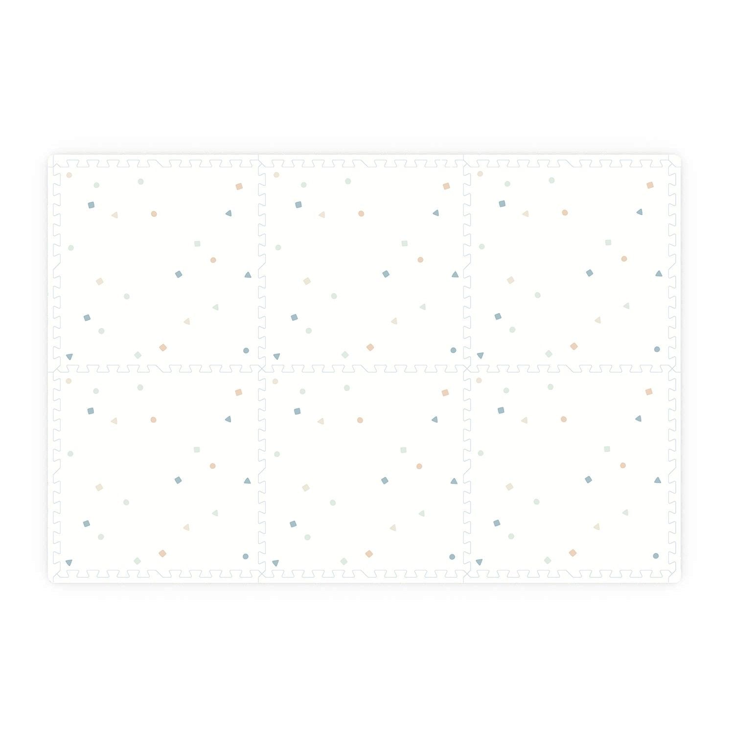 EEVAA worldmap puzzlemat, back side print icons, edges