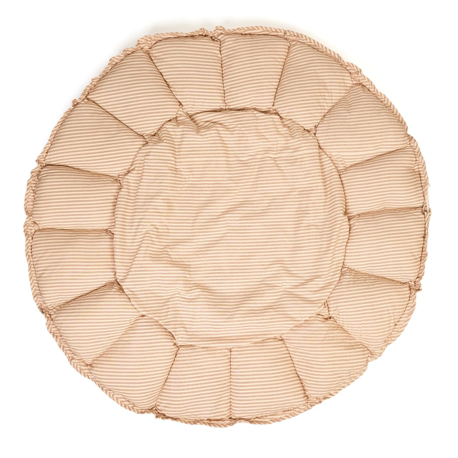 bloom stripes brown babymat, open