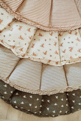 detail of 4 new designs of bloom babymat