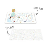 Puzzlemat for kids game and toys - 2 prints for in the front and the back - roadmap unisex