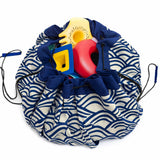 pirate outdoor playmat, filled with beach toys