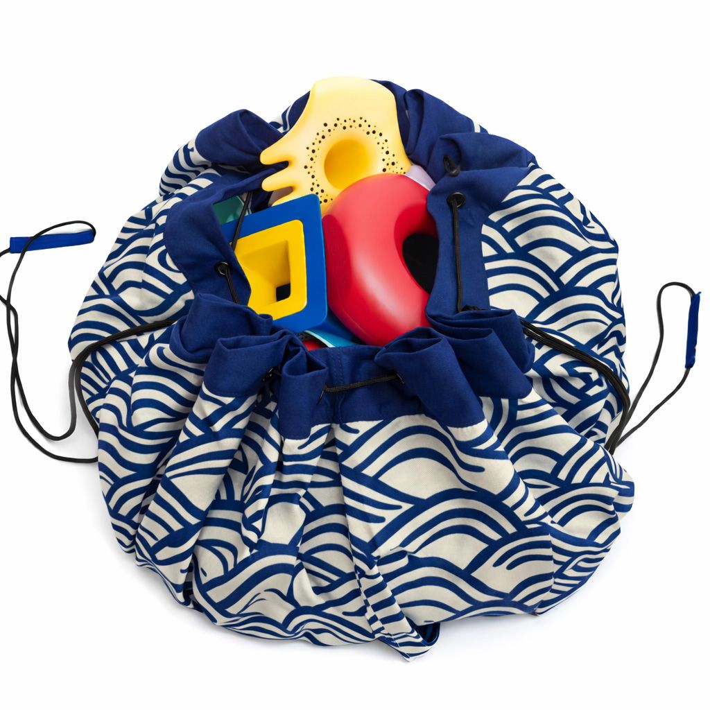 pirate outdoor playmat, filled with beach toys