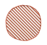 playmat & toy bag-stripes brown