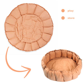 coco fleuri organic playmat, cocoon & organizer