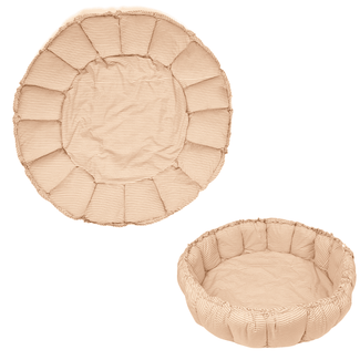 organic babymat & cocoon-stripes brown