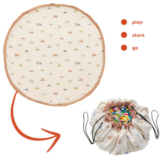 noomad original big cars playmat & storage bag