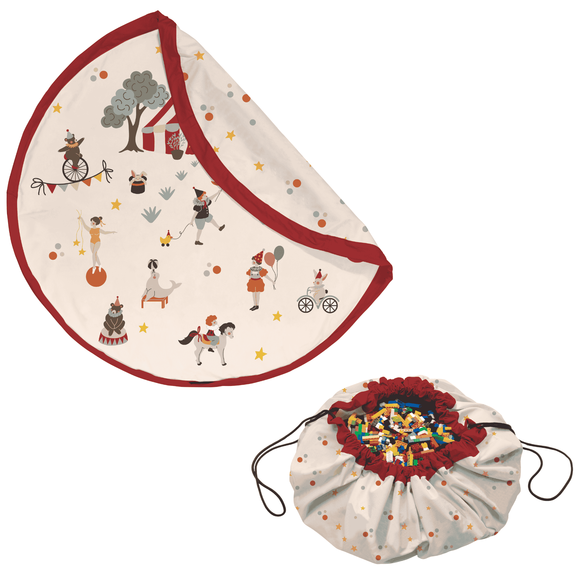 playmat & toy bag-circus