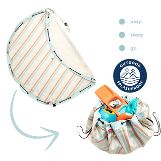 noomad - outdoor playmat & storage bag stripes