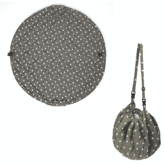 organic soft babymat & bag - birds