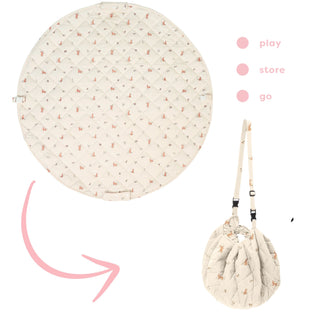 noomad soft rabbit organic babymat & bag