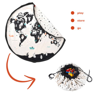 noomad original worldmap/ stars playmat & storage bag