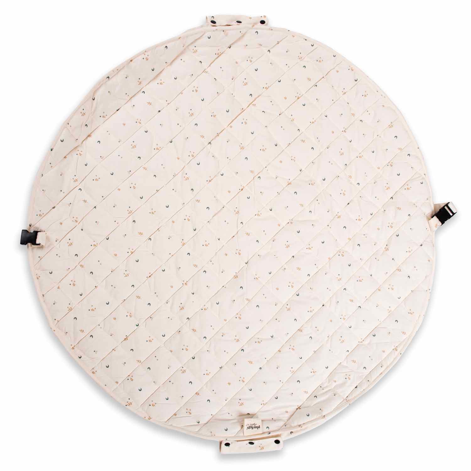 detail picture of Moon organic babymat, outside, buckles to close the bag