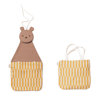 wall storage & tote bag - bear