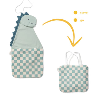 toto dino wall storage & tote bag