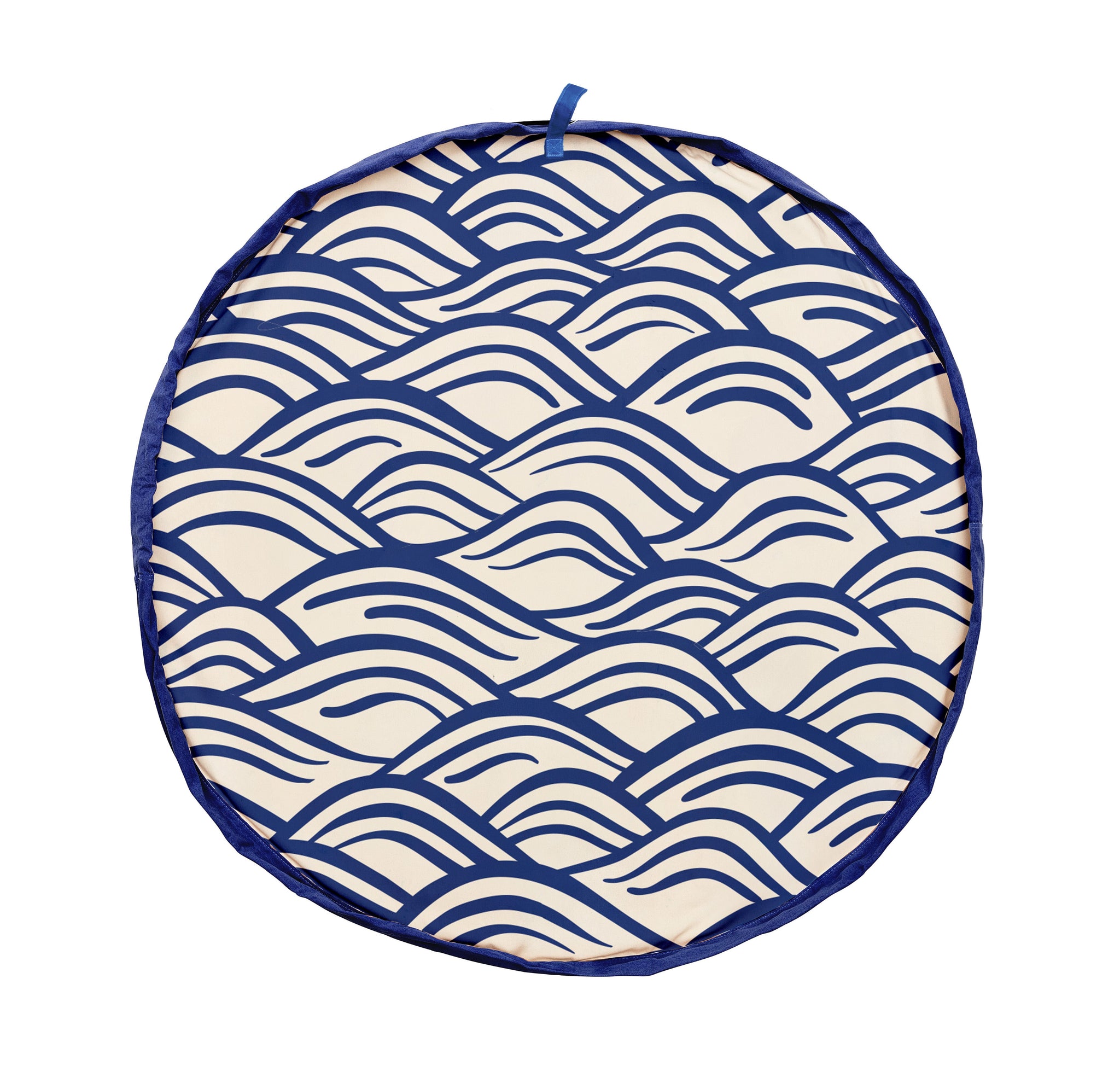 pirate outdoor playmat, waves, back side