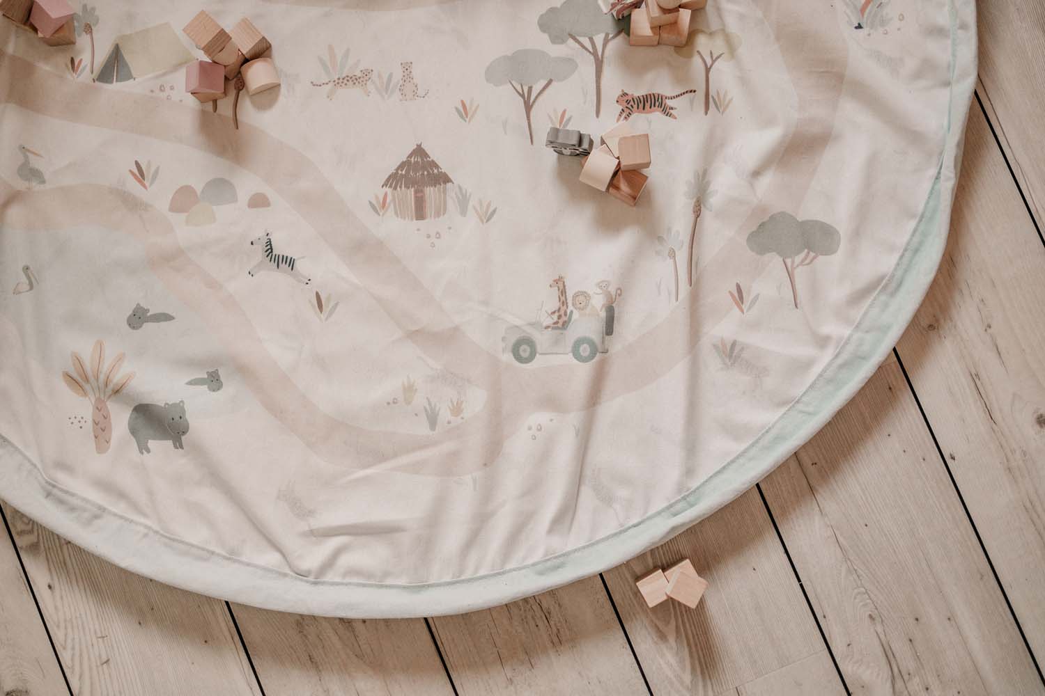 jungle toystorage bag, detail picture, wooden toys