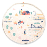 farm storage bag, open mat, front view, detail picture
