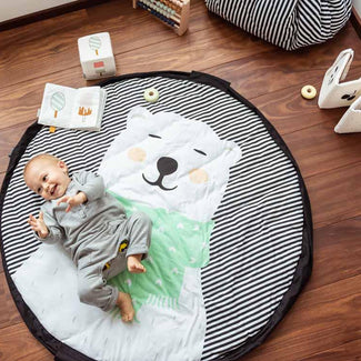 Polar bear baby playmat - bag